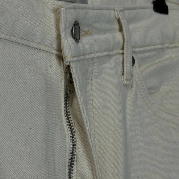 Everlane The Curvy Cheeky Straight Jean Ecru Women's 32 Regular NWT High Waisted - Picture 7 of 9